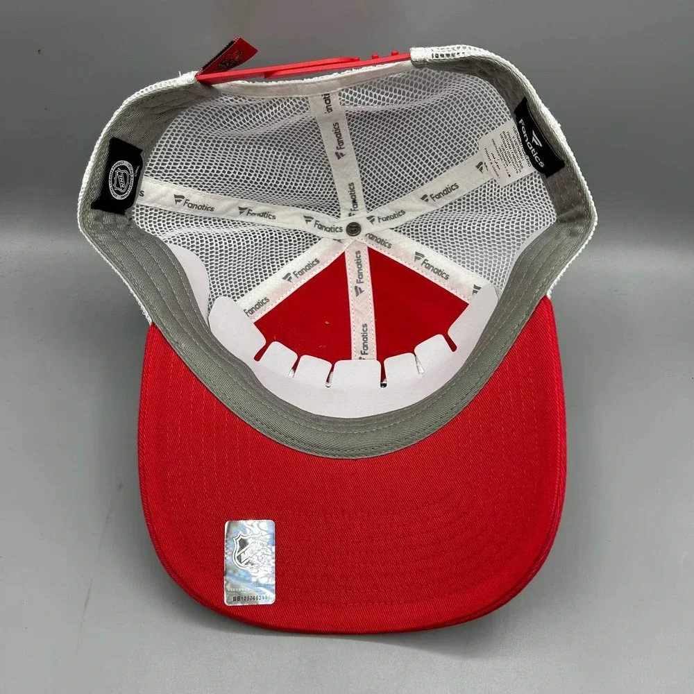 Chicago Blackhawks Trucker Hat Men Red NHL Fanatics Snap Back Cap Cotton New